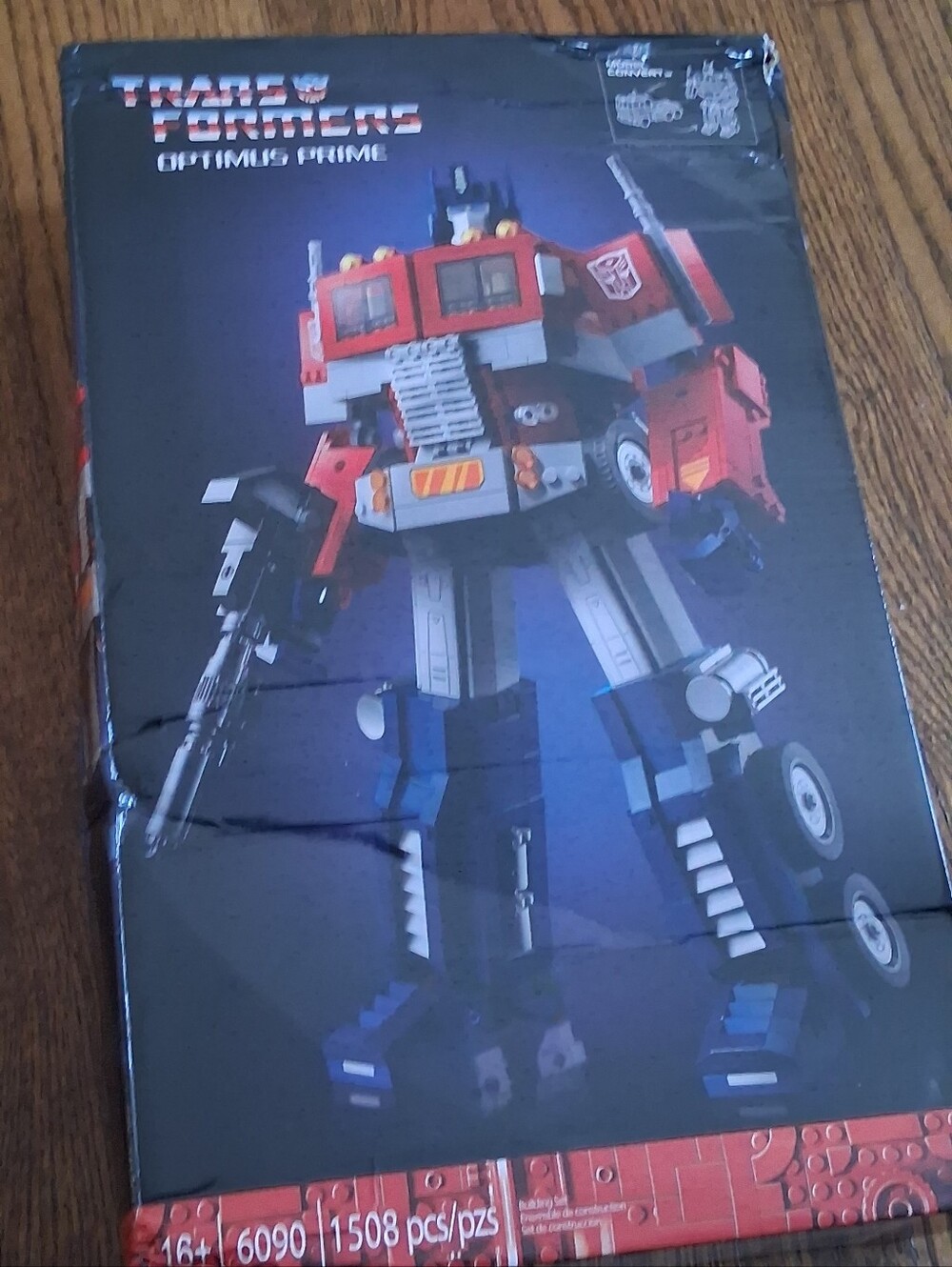 Transforming Red and Blue Robot Truck Kids Toy - Building Set